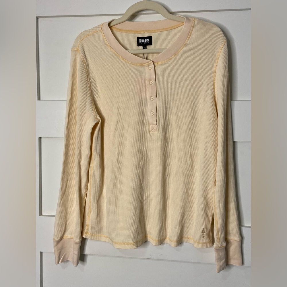 BASS OUTDOOR's waffle-knit henley top Size X  Large